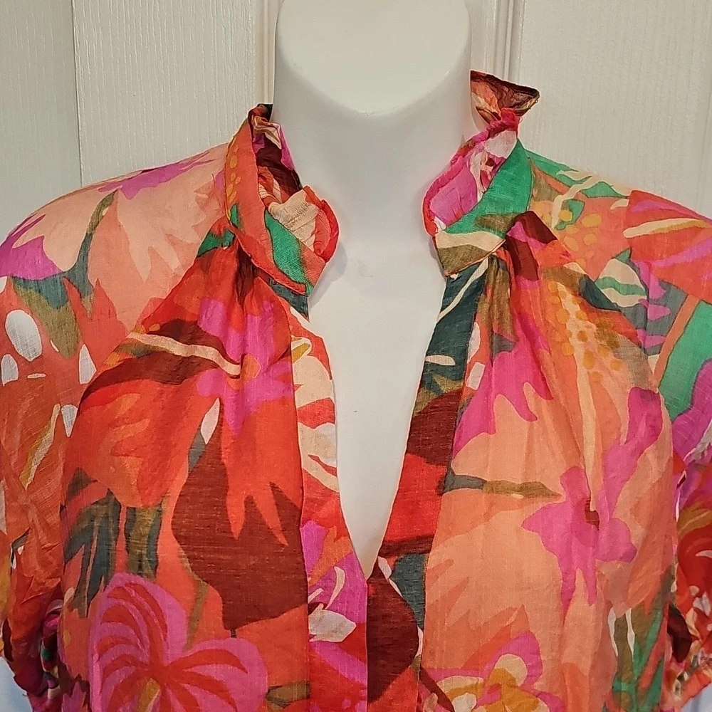 1 State Floral Mini Dress Sz Xs NWT - Picture 6 of 11